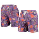 紫 パープル クレムソン タイガース ビンテージ ヴィンテージ & 【 UNBRANDED WES WILLY PURPLE CLEMSON TIGERS VINTAGE FLORAL SWIM TRUNKS / CLM PURPLE 】 メンズファッション 水着