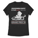 【★スーパーSALE★3/11深夜2時迄】キャラクター グランド プリックス Tシャツ 黒色 ブラック 【 LICENSED CHARACTER MARIO KART STAR CUP 150 CC GRAND PRIX TEE / BLACK 】 キッズ ベビー マタニティ トップス カットソー