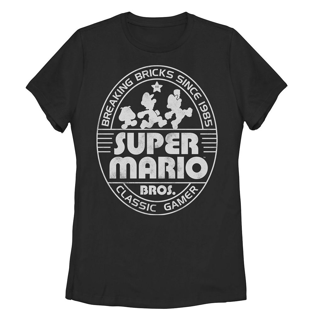 楽天スニケスキャラクター ネクタイ ロゴ グラフィック Tシャツ 黒色 ブラック 【 LICENSED CHARACTER NINTENDO SUPER MARIO BRICK BREAK 85 TIE DYE LOGO GRAPHIC TEE / BLACK 】 キッズ ベビー マタニティ トップス カットソー