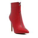 ハイ ヒール ブーツ 赤 レッド 【 LONDON RAG HAZEL HIGH HEEL ANKLE BOOTS / RED 】