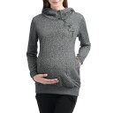 t[fB[ p[J[ DF O[ OC Wbvt[fB[ y POKKORI MATERNITY ASYMMETRICAL ZIP HOODIE / GRAY z fB[Xt@bV gbvX XEFbg g[i[