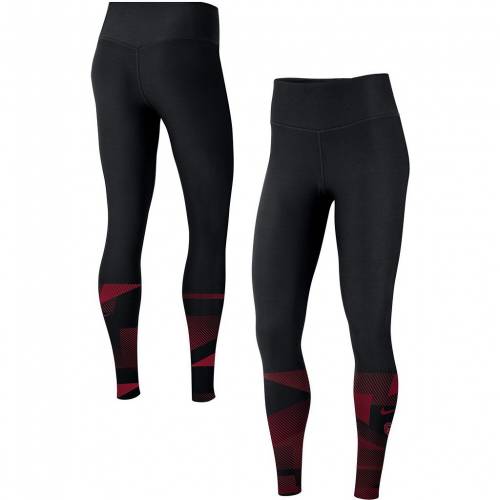 ナイキ 黒色 ブラック オクラホマ スーナーズ パフォーマンス レギンス タイツ 【 NIKE BLACK GEOMETRIC PERFORMANCE LEGGINGS OKL 】