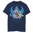 キャラクター パワー レンジャース グラフィック Tシャツ 紺色 ネイビー 【 LICENSED CHARACTER POWER RANGERS ALL SYSTEMS GO GRAPHIC TEE / NAVY 】 キッズ ベビー マタニティ トップス カットソー