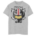 テック グラフィック Tシャツ ヘザー スターウォーズ 【 STAR WARS THE BAD BATCH TECH DISTRESSED PORTRAIT GRAPHIC TEE / ATHLETIC HEATHER 】 キッズ ベビー マタニティ トップス カットソー