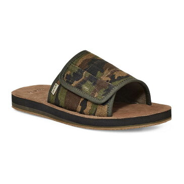 サヌーク サンダル ウッドランド カモ柄 【 SANUK BIXBY SLIDE SANDALS WOODLAND CAMO 】