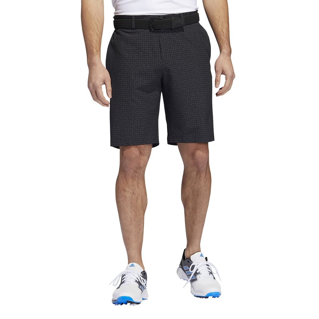 アディダス ゴルフ ショーツ ハーフパンツ 黒色 ブラック 【 GOLF ADIDAS REGULARFIT STRETCH PATTERNED SHORTS BLACK 】