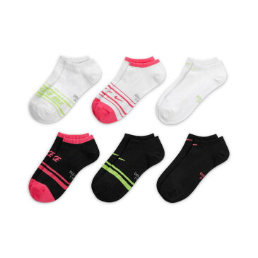 ナイキ トレーニング 靴下 ピンク 黒色 ブラック 白色 ホワイト 【 PINK NIKE EVERYDAY LIGHTWEIGHT TRAINING NOSHOW SOCKS 6PACK BLACK WHITE 】