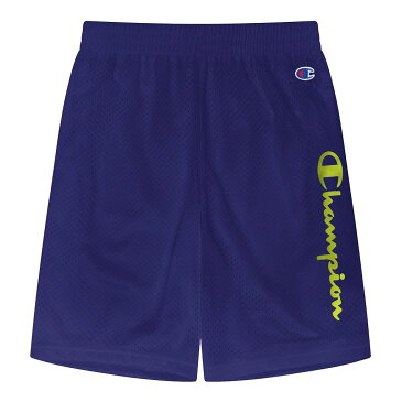 【★スーパーSALE★9/11深夜2時迄】チャンピオン スクリプト ショーツ ハーフパンツ 【 CHAMPION VERTICAL SCRIPT MESH SHORTS ULTRAMARINE 】