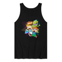 キャラクター タンクトップ 黒色 ブラック 【 LICENSED CHARACTER RUGRATS OLDSCHOOL TANK / BLACK 】 メンズファッション トップス