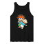 キャラクター タンクトップ 黒色 ブラック 【 LICENSED CHARACTER RUGRATS GROUP TANK TOP / BLACK 】 メンズファッション トップス