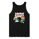 キャラクター タンクトップ 黒色 ブラック 【 LICENSED CHARACTER RUGRATS TANK / BLACK 】 メンズファッション トップス