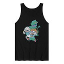 キャラクター タンクトップ 黒色 ブラック 【 LICENSED CHARACTER RUGRATS ROAR TANK TOP / BLACK 】 メンズファッション トップス