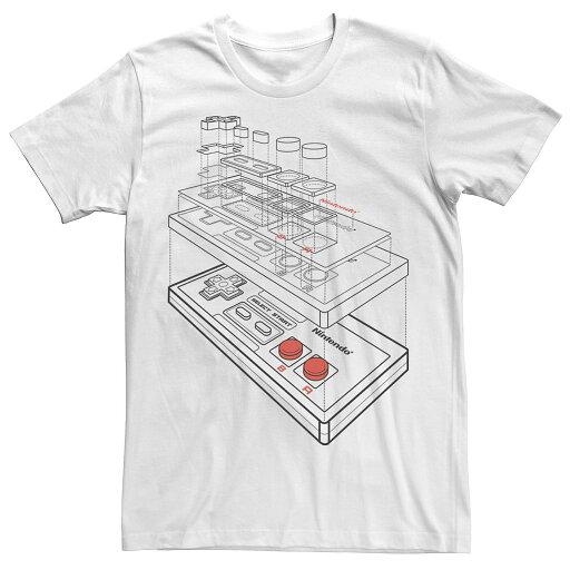 キャラクター Tシャツ 白色 ホワイト 【 LICENSED CHARACTER SUPER NINTENDO CONTROLLER SCHEMATICS TEE / WHITE 】 メンズファッション トップス カットソー キャラクター Tシャツ 白色 ホワイト 【 LICENSED CHARACTER SUPER NINTENDO CONTROLLER SCHEMATICS TEE / WHITE 】 メンズファッション トップス カットソー