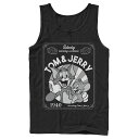 LN^[ ^Ngbv F ubN y LICENSED CHARACTER TOM AND JERRY SATURDAY MORNING CARTOONS 1940 PORTRAIT TANK TOP / BLACK z Yt@bV gbvX