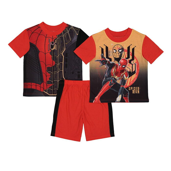 キャラクター ショーツ ハーフパンツ & 【 LICENSED CHARACTER S 612 MAVEL SPIDERMAN TOPS SHORTS PAJAMA SET MULTI 】