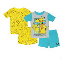 キャラクター ショーツ ハーフパンツ & 【 LICENSED CHARACTER S 612 POKEMON PIKA OVERLOAD TOPS SHORTS PAJAMA SET MULTI 】