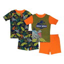 キャラクター ショーツ ハーフパンツ & 【 LICENSED CHARACTER S 410 JURASSIC THE JUNGLE TOPS SHORTS PAJAMA SET MULTI 】