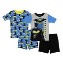 キャラクター バット ショーツ ハーフパンツ & 【 LICENSED CHARACTER S 410 BATMAN THE BAT TOPS SHORTS PAJAMA SET MULTI 】