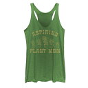 【★Fashion THE SALE★1/14迄】アート グラフィック タンクトップ 【 UNBRANDED ASPIRING PLANT MOM DISTRESSED LINE ART GRAPHIC TANK / ENVY 】 キッズ ベビー マタニティ トップス