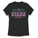 スターズ Tシャツ 黒色 ブラック YOU 【 UNBRANDED GO WHERE THE STARS TAKE RETRO STAMP TEE / BLACK 】 キッズ ベビー マタニティ トップス カットソー