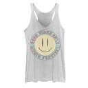 タンクトップ 白色 ホワイト ヘザー 【 UNBRANDED GOOD VIBES ONLY MUSIC FESTIVAL TANK TOP / WHITE HEATHER 】 キッズ ベビー マタニティ トップス