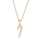 ゴールド 銀色 シルバー ダイヤモンド ネックレス 【 JEWELEXCESS 14K GOLD OVER SILVER DIAMOND ACCENT CANDY CANE PENDANT NECKLACE / 14K GOLD PLATED 】 ジュエリー アクセサリー レディースジュエリー ペンダント