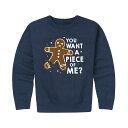 【★Fashion THE SALE★1/14迄】キャラクター スウェットシャツ トレーナー 紺色 ネイビー 【 LICENSED CHARACTER YOU WANT A PIECE OF ME SWEATSHIRT / NAVY 】 キッズ ベビー マタニティ トップス Tシャツ カットソー