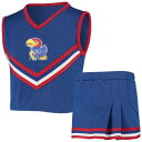 子供用 カンザス ジェイホークス 青色 ブルー 【 UNBRANDED S YOUTH ROYAL KANSAS JAYHAWKS TWO-PIECE CHEER SET / KNS BLUE 】 キッズ ベビー マタニティ ドレス