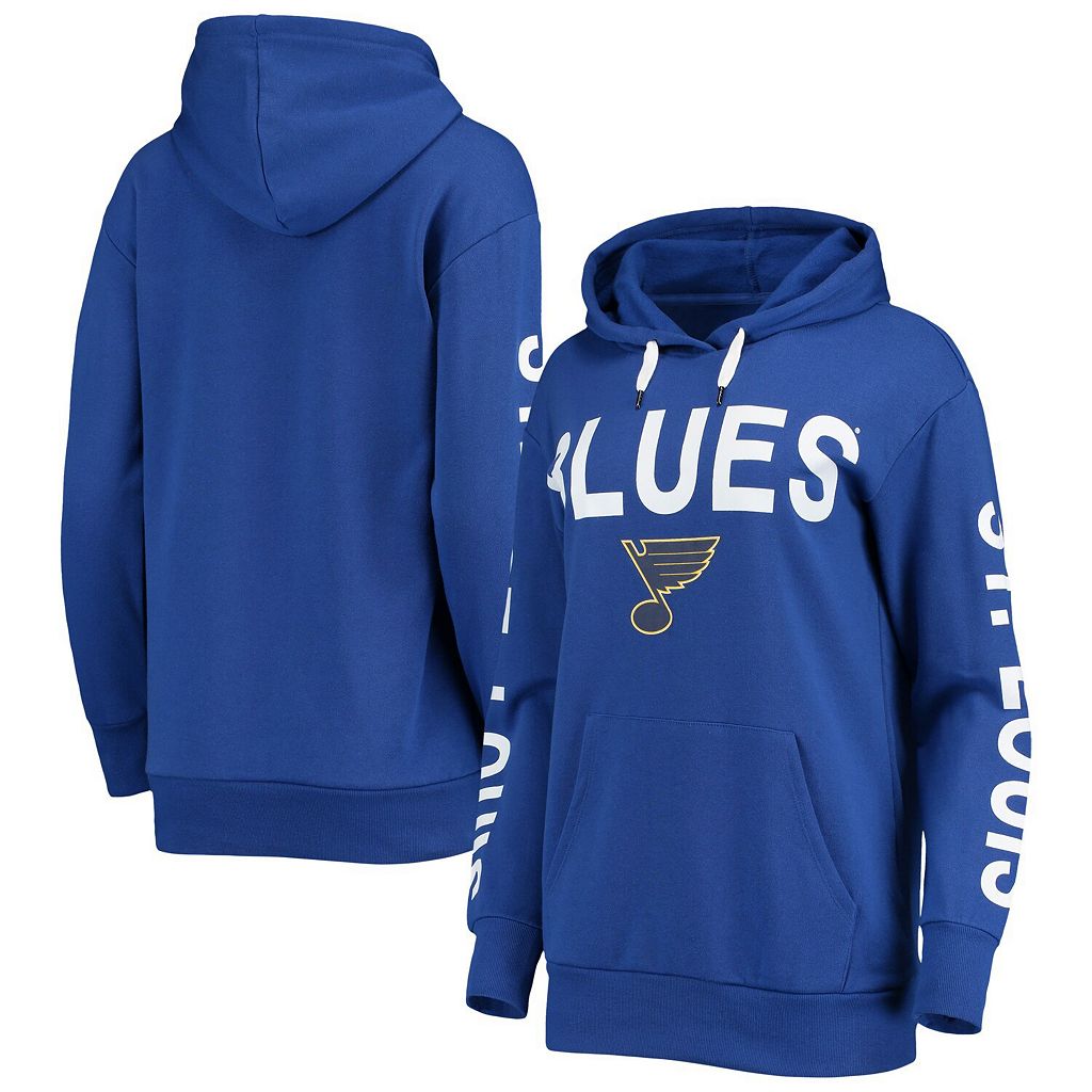 ジースリー 青色 ブルー ブルース フーディー パーカー セントルイス 【 G-III 4HER BY CARL BANKS BLUE ST. LOUIS BLUES EXTRA INNING PULLOVER HOODIE / BLU BLUE 】 レディースファッション トップス スウェット ト