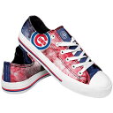 シカゴ カブス ロゴ 青色 ブルー スニーカー 【 UNBRANDED FOCO CHICAGO CUBS BIG LOGO TIE-DYE CANVAS SNEAKERS / CUB BLUE 】