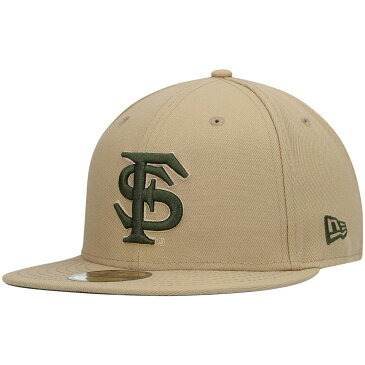 NEW ERA フロリダ スケートボード セミノールズ キャメル ニューエラ フロリダステイト & 【 STATE CAMEL TAN RIFLE 59FIFTY FITTED HAT FSU MULTI 】