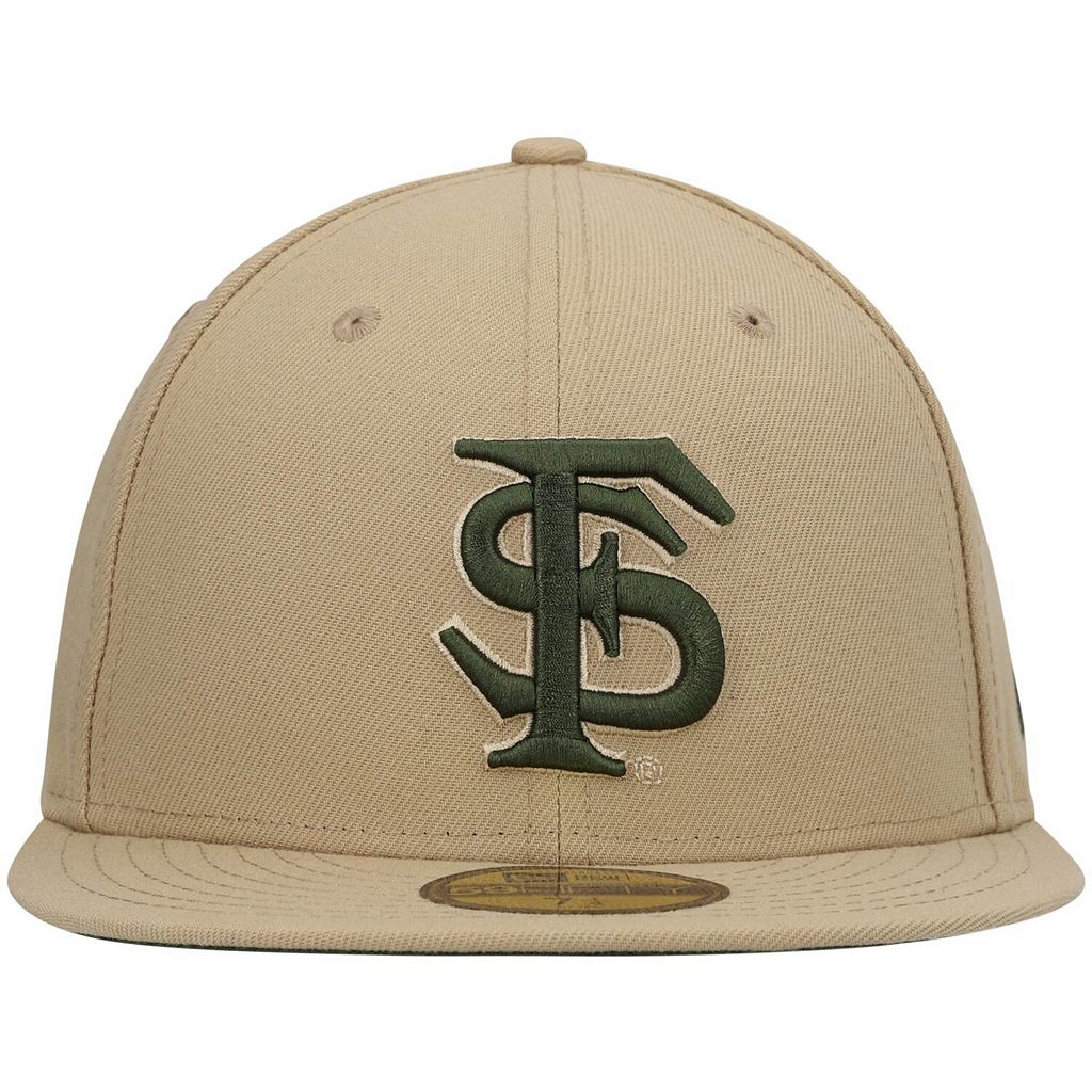 NEW ERA フロリダ スケートボード セミノールズ キャメル ニューエラ フロリダステイト & 【 STATE CAMEL TAN RIFLE 59FIFTY FITTED HAT FSU MULTI 】