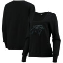 黒色 ブラック カロライナ パンサーズ スウェットシャツ トレーナー 【 UNBRANDED CUCE BLACK CAROLINA PANTHERS WINNERS SQUARE NECK PULLOVER SWEATSHIRT / PTH BLACK 】 レディースファッション トップス