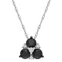 白色 ホワイト ゴールド 黒色 ブラック ダイヤモンド ネックレス T.W. & 【 STELLA GRACE 10K WHITE GOLD 1 1/2 CARAT BLACK DIAMOND NECKLACE / 10K WHITE GOLD 】 ジュエリー アクセサリー レディースジュエリー ペン