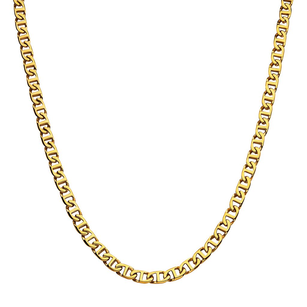 ブランド名Unbranded性別mens (adult)商品名18k Gold Over Stainless Steel 8 mm Mariner Link Chain Necklaceカラー/Gold/Tone