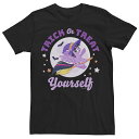 キャラクター ポニー Tシャツ 黒色 ブラック 【 LICENSED CHARACTER MY LITTLE PONY LUNA TRICK OR TREAT YOURSELF TEE / BLACK 】 メンズファッション トップス カットソー