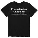 LN^[ TVc F ubN y LICENSED CHARACTER PROCRASTINATORS TEE / BLACK z Yt@bV gbvX Jbg\[