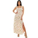 LILY ROSE ネクタイ ドレス マキシドレス 【 Tie Shoulder Maxi Dress 】 Cream Floral