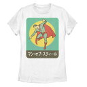 キャラクター コミックス ビンテージ ヴィンテージ Tシャツ 白色 ホワイト 【 LICENSED CHARACTER CREATE A FUN NEW LOOK WITH THIS COMICS SUPERMAN KANJI SUPER VINTAGE TEE / WHITE 】 キッズ ベビー マタニティ トップ