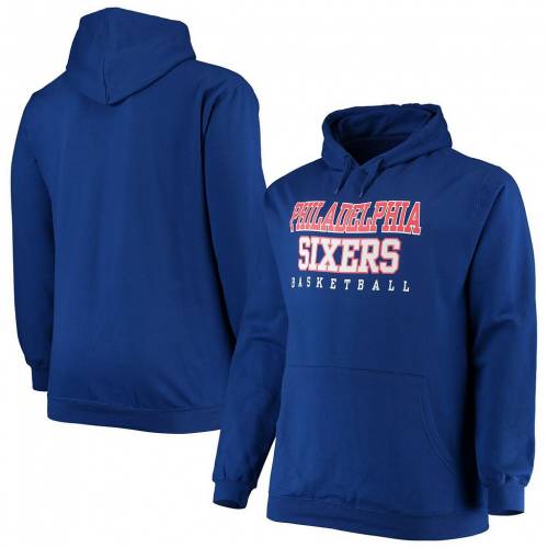 ファナティクス フィラデルフィア セブンティシクサーズ チーム フーディー パーカー 青色 ブルー 【大きめ】 【 76ERS TEAM FANATICS BRANDED ROYAL 76R BLUE 】