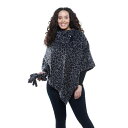 フリース ポンチョ グローブ 手袋 & 【 LINDA ANDERSON LE MODA PRINTED FLEECE PONCHO GLOVES SET / 】 レディースファッション トップス ニット セーター|詳細画像