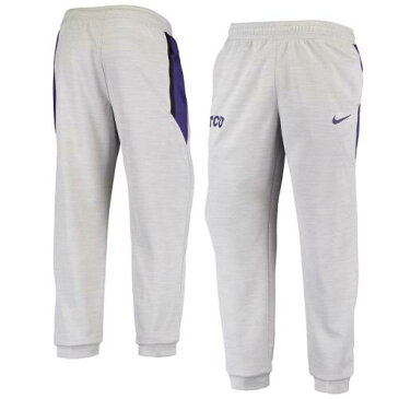 ナイキ 灰色 グレー グレイ テキサスクリスチャン パフォーマンス ロングタイツ ホーンドフロッグス メンズ 【 GRAY NIKE SPOTLIGHT PERFORMANCE SWEATPANTS TCU GREY 】