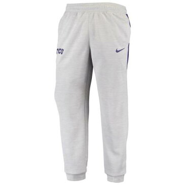 ナイキ 灰色 グレー グレイ テキサスクリスチャン パフォーマンス ロングタイツ ホーンドフロッグス メンズ 【 GRAY NIKE SPOTLIGHT PERFORMANCE SWEATPANTS TCU GREY 】