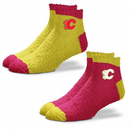 ڡѡSALE12/112ۥ륬꡼ ե졼ॹ 2    å  UNBRANDED FOR BARE FEET CALGARY FLAMES 2-PACK TEAM SLEEP SOFT SOCKS / FLM RED  ʡ  ʥȥ ǥ å