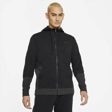 ナイキ NIKE フルジップ ジャージー フーディー パーカー 黒色 ブラック 【 NIKE COLORBLOCK FULLZIP JERSEY HOODIE BLACK 】 メンズファッション トップス スウェット トレーナー