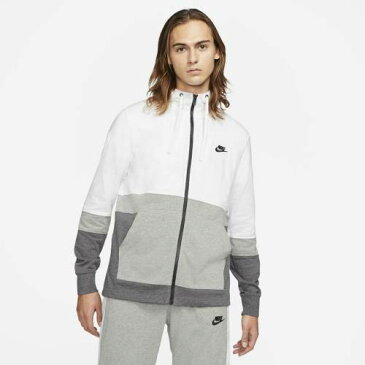 ナイキ NIKE フルジップ ジャージー フーディー パーカー 白色 ホワイト 【 NIKE COLORBLOCK FULLZIP JERSEY HOODIE WHITE 】 メンズファッション トップス スウェット トレーナー