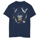 【★Fashion THE SALE★7/12午前10時迄】ハリーポッター クリスマス グローブ グラフィック Tシャツ 紺色 ネイビー 【 HARRY POTTER CHRISTMAS HOGWARTS SNOW GLOBE GRAPHIC TEE / NAVY 】 キッズ ベビー マタニティ トップス カットソー