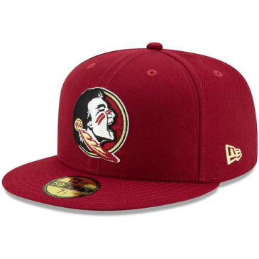 NEW ERA フロリダ スケートボード セミノールズ ロゴ 赤 レッド ニューエラ フロリダステイト 【 STATE RED GARNET PRIMARY LOGO BASIC 59FIFTY FITTED HAT FSU 】