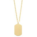 【★Fashion THE SALE★7/12午前10時迄】ゴールド タグ ネックレス 【 UNBRANDED 14K GOLD DOG TAG NECKLACE / 14K GOLD 】 ジュエリー アクセサリー レディースジュエリー ペンダント(4)
