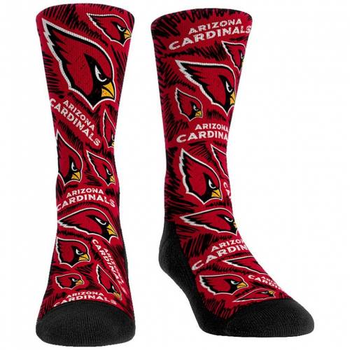 靴下 アリゾナ カーディナルス ロゴ クルー カージナルス 【 UNBRANDED ROCK EM SOCKS ARIZONA CARDINALS LOGO SKETCH CREW / ACR MULTI 】 インナー 下着 ナイトウエア レディース レッグ